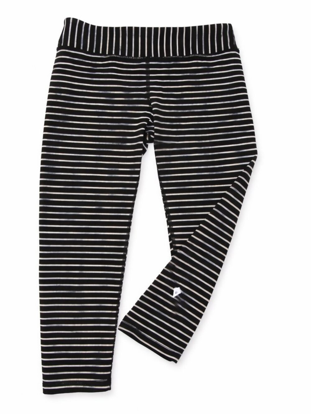 Ivivva Girl by Lululemon 🍋Rhythmic Crop*Luxtreme stripes black white size 12